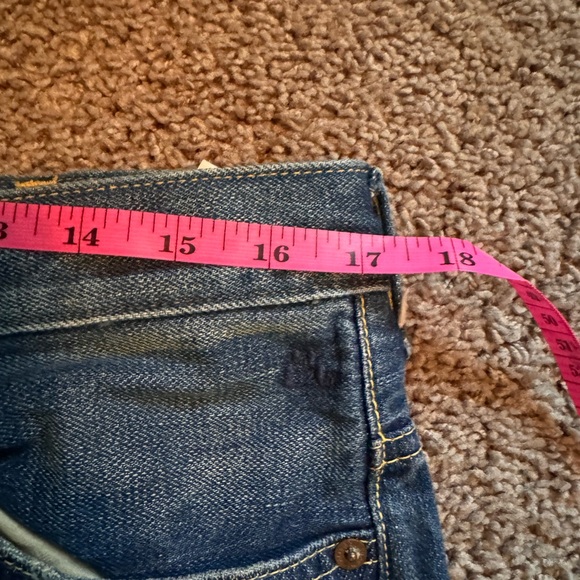 Tu es mon TRESOR Blue Jeans with Black Heart Patches - Picture 11 of 11